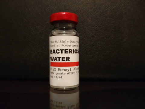 Bacteriostatic Water, Bac Water, 10ml, 30ml Vials.