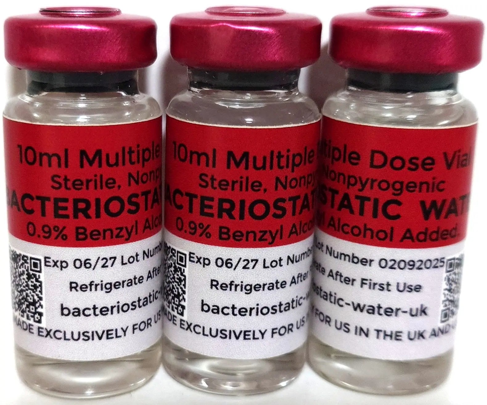 10 x 10ml Bacteriostatic Water. Bac water. Bacteriostatic-Water-UK