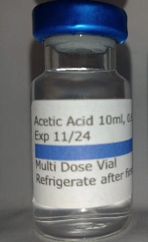 10ml Acetic Acid 0.6%. For IGF-1 Reconstitution. Bacteriostatic-Water-UK